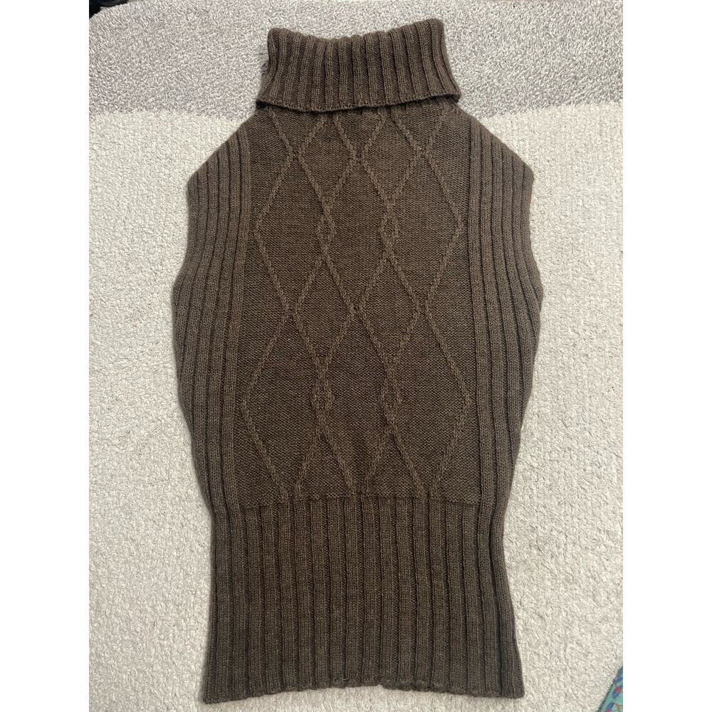 Fioreblu Wool Mohair Sweater Cowlneck Womens Sz Small Sleeveless Made in Italy